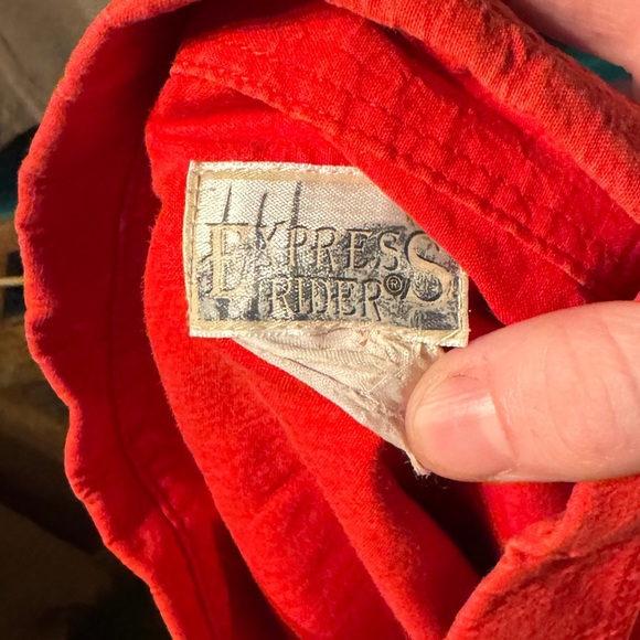 Express Rider Shirt Mens Pearl Snap Southwest Aztec - Picture 2 of 5